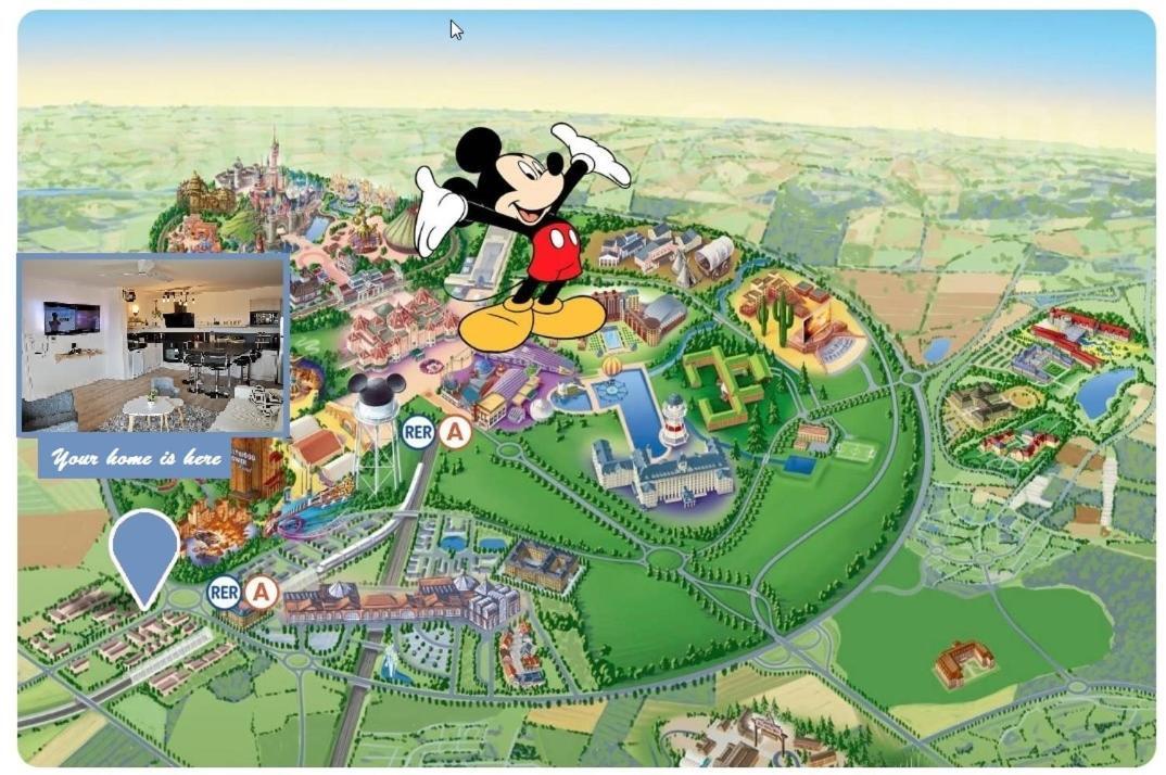 Myhomezen Montevrain Disneyland Val D'Europe - 3D Playstation 4 Екстериор снимка